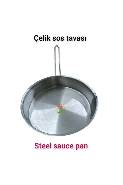 SAFİR ÇAY KAZANLARI 430 Quality Steel Sauce Pan - 20 cm Size, Biggest Size
