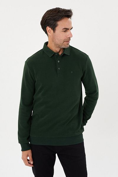 Tony Montana Φούτερ Tony Classics Velvet Polo Collar - KS-1491