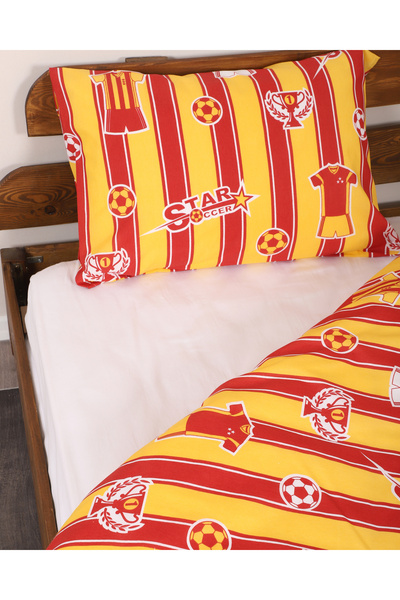 MODELHOME Single (Young) Fan Cotton Duvet Cover Set (Pillowcase + Quilt Cover)