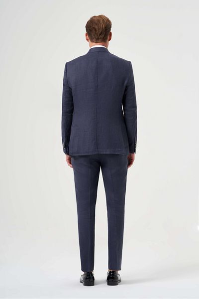Bisse Men's Regular Fit Suit Navy