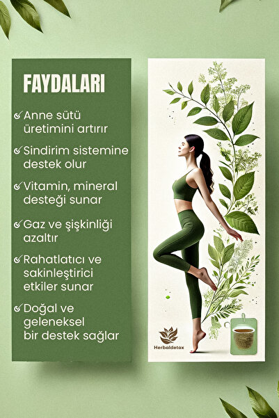 Herbaldetox Anne Sütü Desteği Anne Sütü Artırıcı Detox Bitki Çayı 200gr