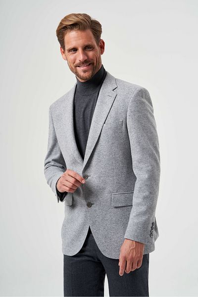 Bisse Men's Mono Collar 6 Drop Jacket Gray