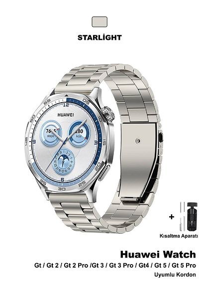 CONOCER ساعة هواوي Gt5 Gt4 Gt3 Gt2 Gt2e - Gt5 Pro Gt3 Pro Gt2 Pro (46 ملم) حزام سلكي معدني من الفولاذ