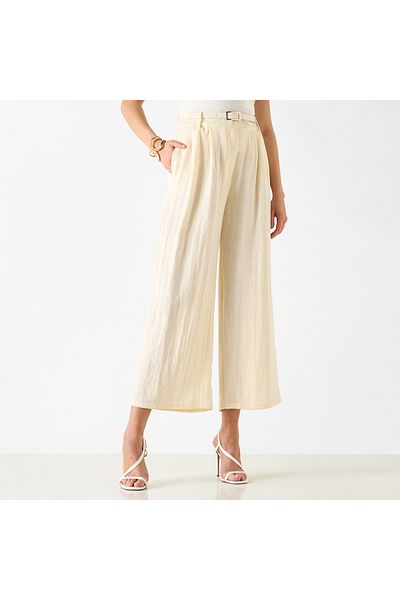 Iconic Belted Culottes With Pockets