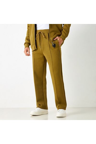 Emperor Emperor Solid Track Pants with Drawstring Closure and Pockets