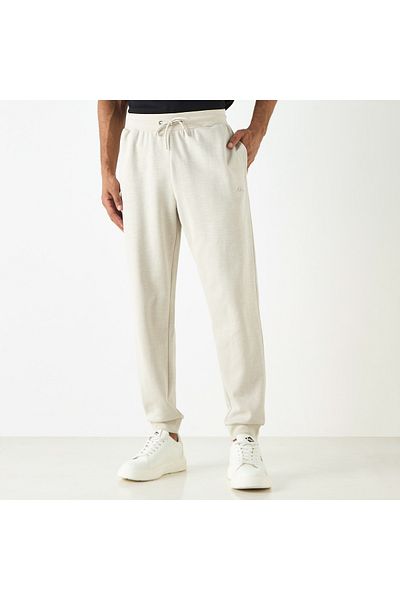 Kappa Kappa Logo Detail Joggers with Pockets and Drawstring Closure