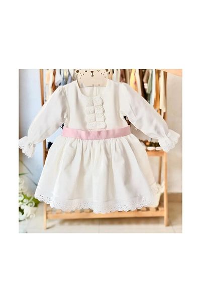 Bilge Trend Rochie din satin de bumbac cu curea roz pentru fete, ziua de nastere, nunta, sarbatoare, rochie de petrecere