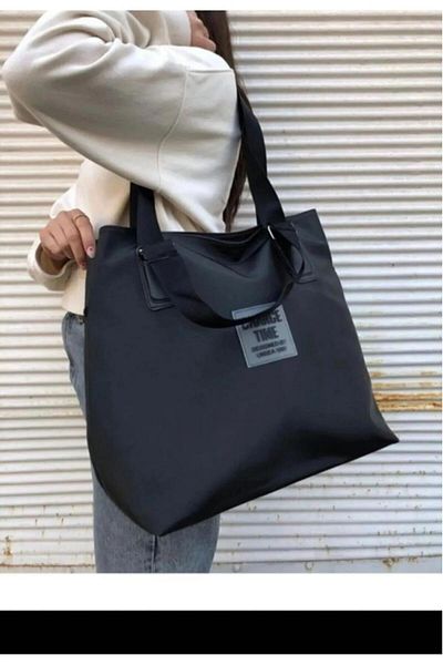 MUJGAN Dámská černá Shopper kabelka do ruky a přes rameno Šířka 38 cm Délka 35 cm
