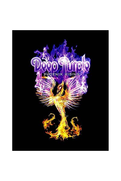 Z zepplin Plasture mare pentru spate Phoenix Rising violet închis
