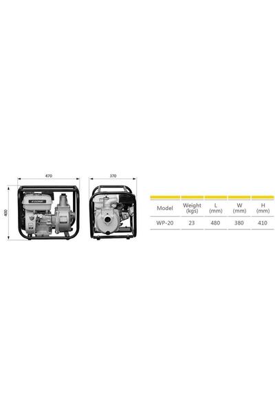 GARDENPRO Garden Pro Wp-20 Benzinli Su Motoru 2x2