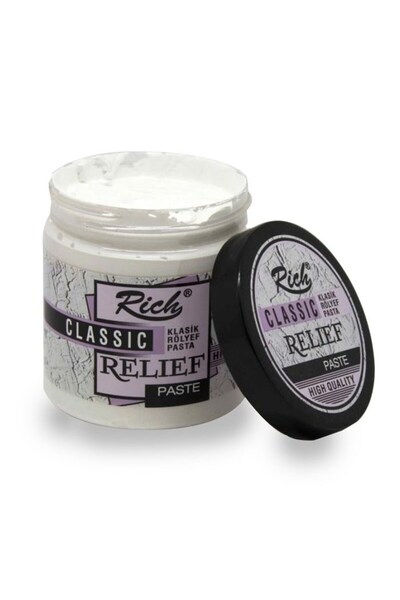 Rich Stencil Tasarım Rich Klasik Rölyef Pasta 350 Gr Stencil Şablon Boyası