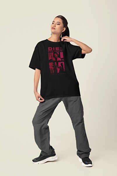 SEVBANO The Weeknd Die For You majica sa štampanim motivom, oversize unisex r...