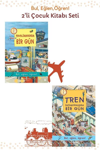 TÜRKİYE İŞ BANKASI KÜLTÜR YAYINLARI İŞBANKASI-Havalimanında Bir Gün + Tren Is...