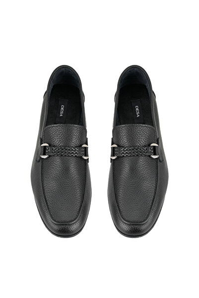 Desa Чорні чоловічі шкіряні лофери Drake