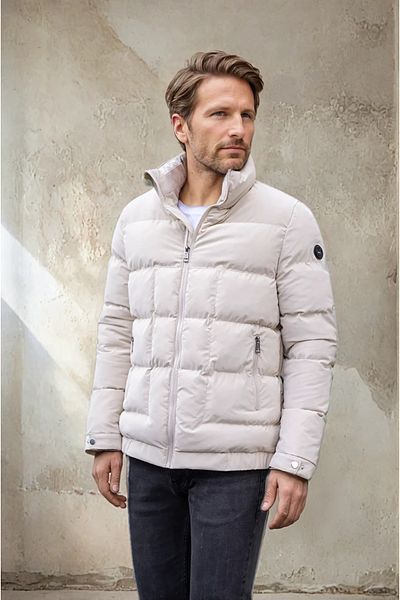 OHEPMODA Ανδρικό πουπουλένιο παλτό με γιακά Nova Soft Fabric