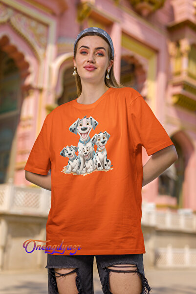 oneagılyazı tricou oversize cu imprimeu caine