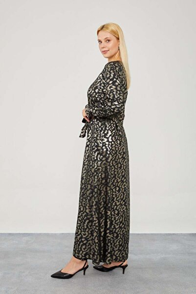 Levidor Χρυσή Οργάντζα Φεράζε με Ζώνη