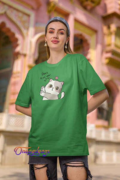 oneagılyazı Cat Dont Printed Oversize T-Shirt