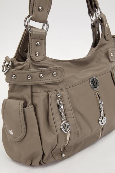 Levidor Сіра сумка через плече з деталями