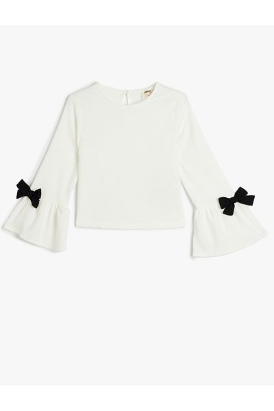 Koton white Bowtie Detail Blouse