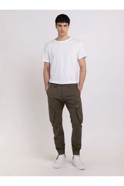 Replay Erkek Haki Kargo Pantolon