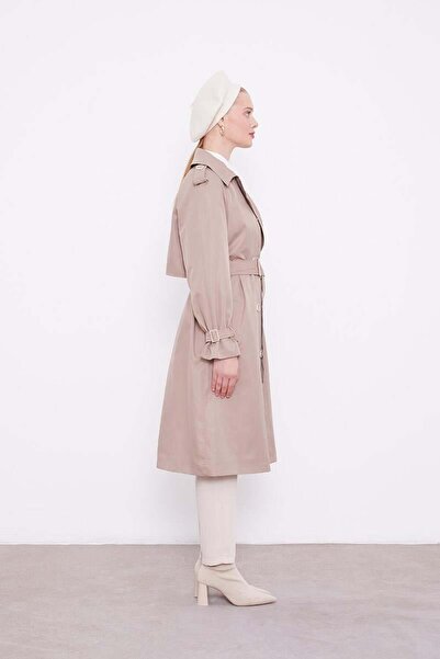 Levidor Taş Ekose Astarlı Trençkot