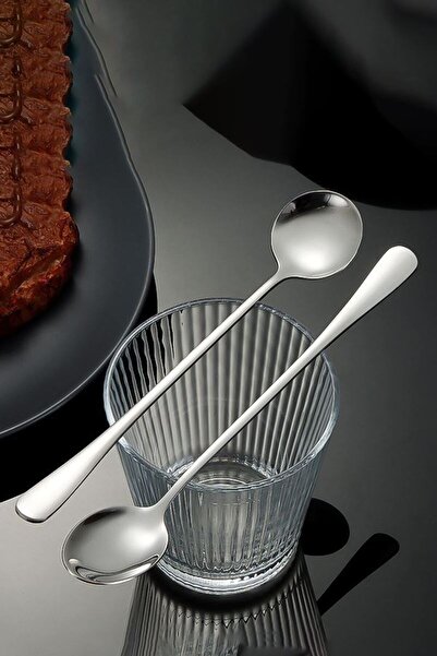 Chavin 1010 Steel 12 Pieces 18cm Long Dessert Latte and Ice Cream Spoon Cin510-12