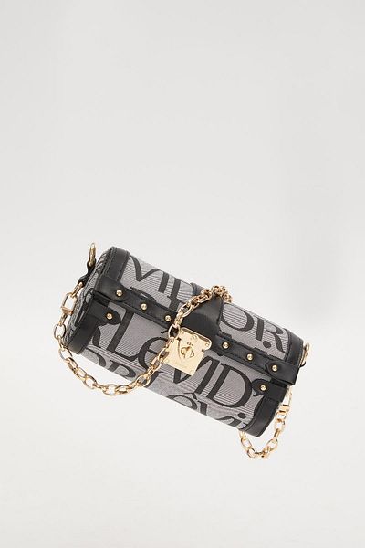 Levidor Black Cylinder Shaped Shoulder Bag 930278