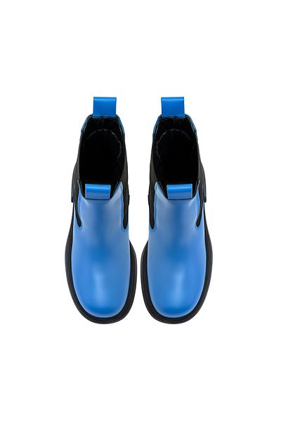Desa Cizme din piele elastică laterală pentru femei Anton Blue