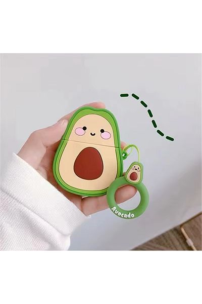 casekingdom AirPods 4Th Generation Compatible Avocado Patterned AirPods Case
