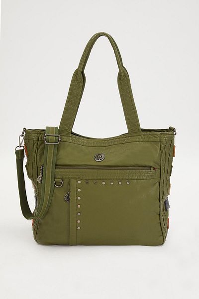 Levidor Green Color Detailed Shoulder Bag