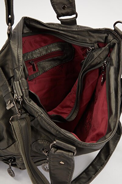 Levidor Сумка через плече з сірим оздобленням