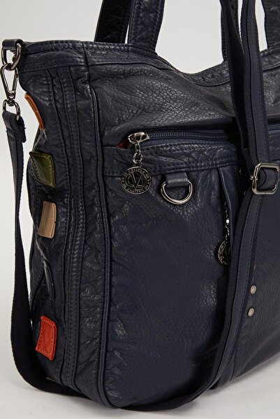 Levidor Синя сумка через плече з деталями