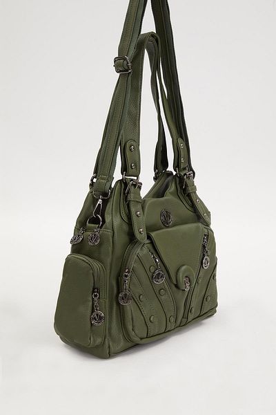 Levidor Green Belt Strap Shoulder Bag
