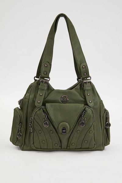 Levidor Green Belt Strap Shoulder Bag