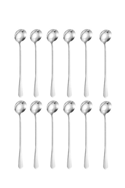Chavin 1010 Steel 12 Pieces 18cm Long Dessert Latte and Ice Cream Spoon Cin510-12