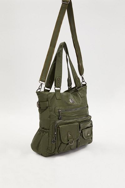 Levidor Green Chafing Detailed Shoulder Bag