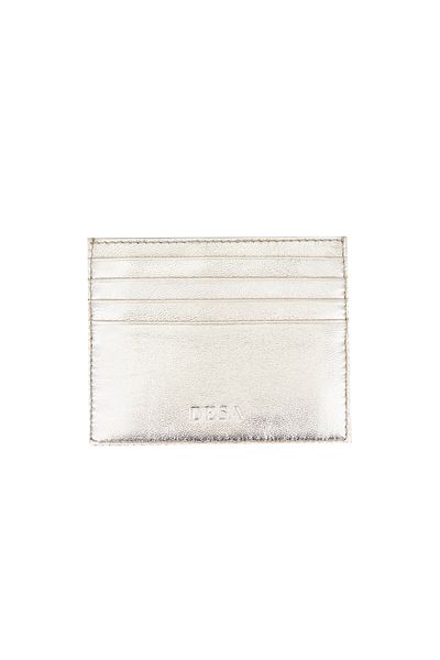 Desa Vidal Gray Women's Leather Card Holder
