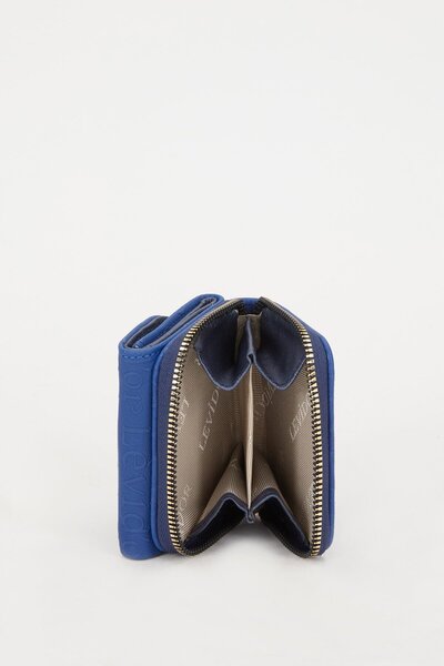 Levidor Сакс синій рельєфний візерунок гаманець