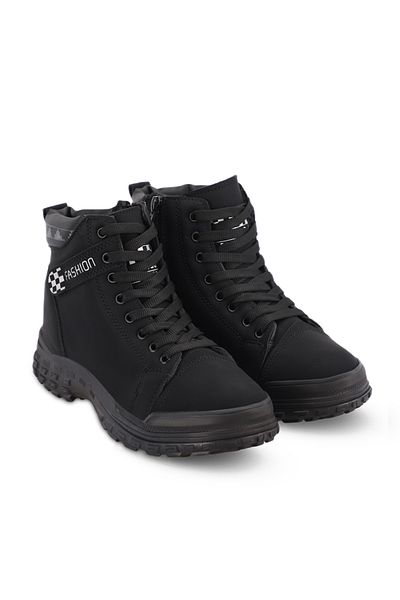 Esem Γυναικείες μπότες Hertha Black Nubuck
