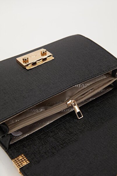 Levidor Siyah Zincir Saplı Omuz Çantası