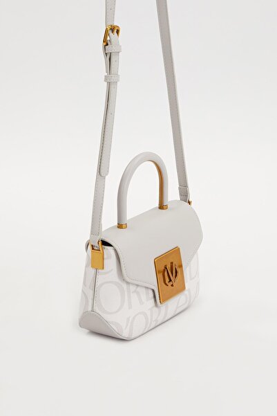 Levidor Біла сумка з друкованим написом