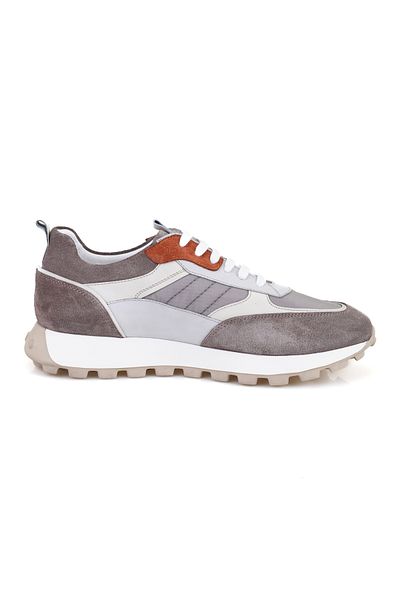 Desa Caspian Gray Men's Leather Sports Shoes