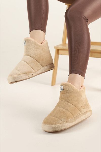 LANDSHOES Γυναικείες παντόφλες - μπότες και παπούτσια για το σπίτι, χοντρή ελαφριά σόλα