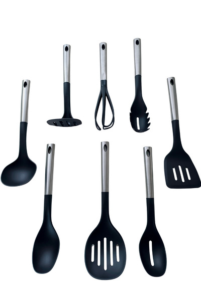 ARMESE Stylish Design Metal Handle 8 Piece Serving Set