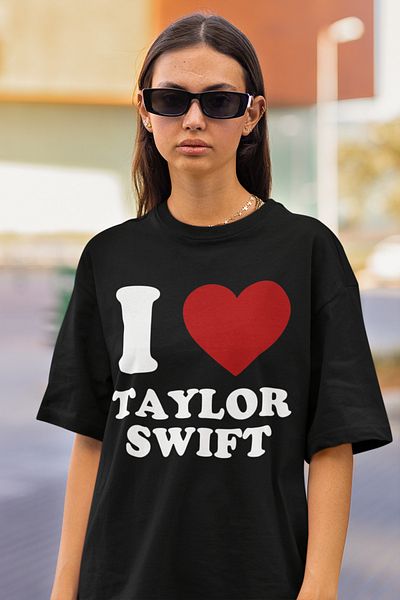 SEVBANO Tricou supradimensionat unisex scris Taylor Swift