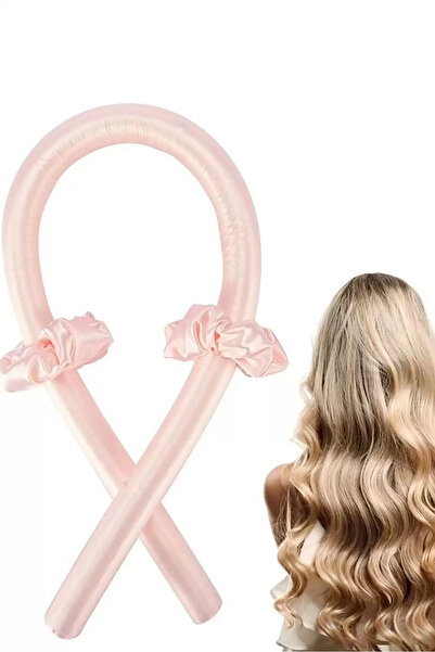 Gözde Jewelry PEMBE RENK SAÇ ŞEKİLLENDİRİCİ SAÇ SOSİSİ SATEN TOKA SETİ