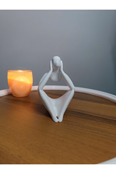 King Model Scandinavian Style Trinket Sculpture Figure Decoration Decoration Gift 13cm White