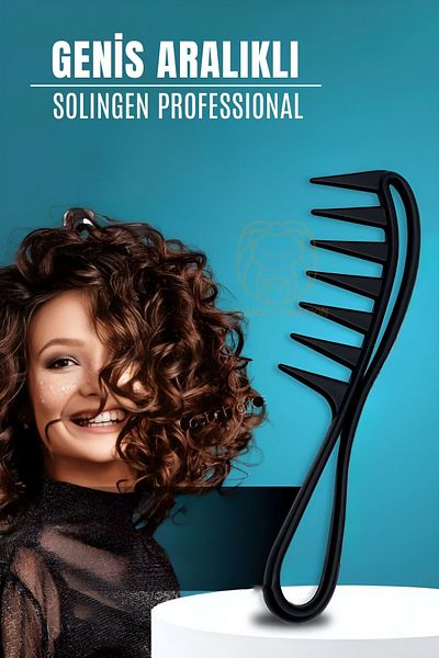 Transformacion Carbon Solingen Professional 721103   - Wide Toothed Style Comb