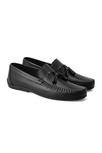Desa Ανδρικό δερμάτινο loafer Brendan Black